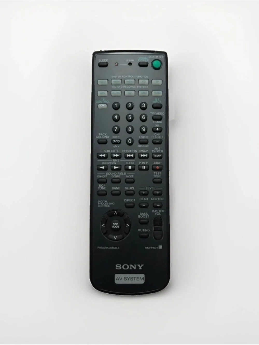 Sony RM-U501 AV System Remote Control Black